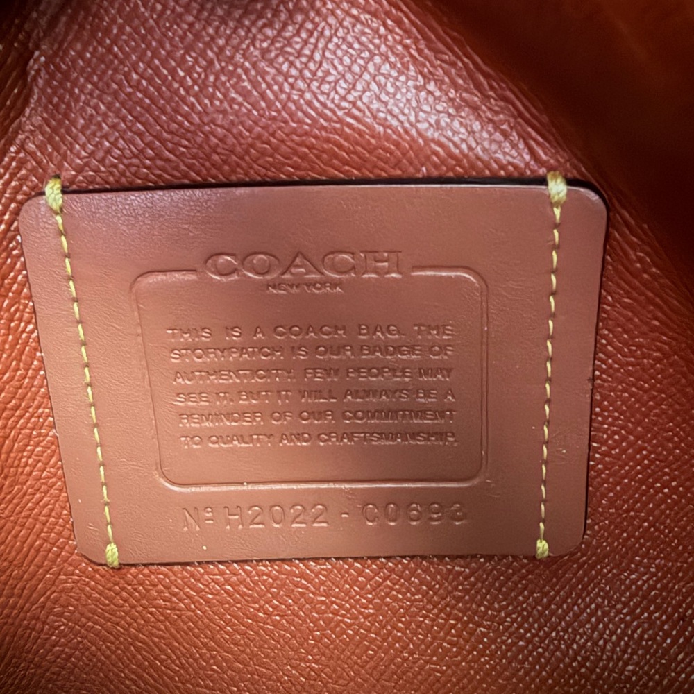 Coach Brown Signature Canvas Tote with Saddle Leather Straps - Picture 12 of 14